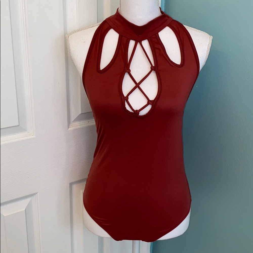 Gaze Choker Style Bodysuit